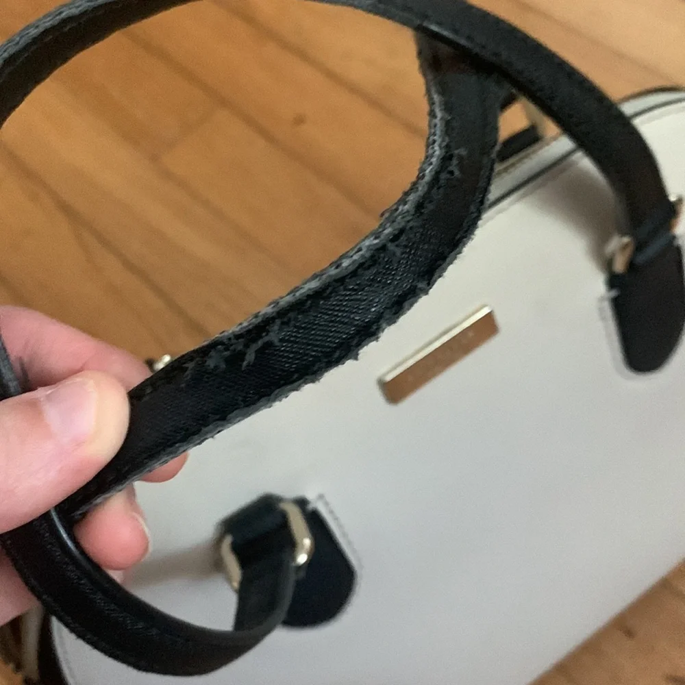 Kate Spade Black & White Satchel - Picture 5 of 10